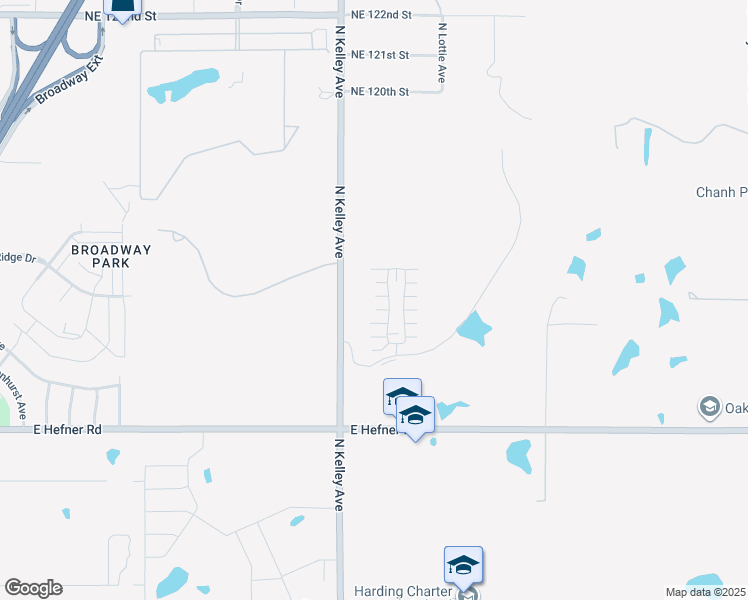map of restaurants, bars, coffee shops, grocery stores, and more near 11314 Paradise In Drive in Oklahoma City