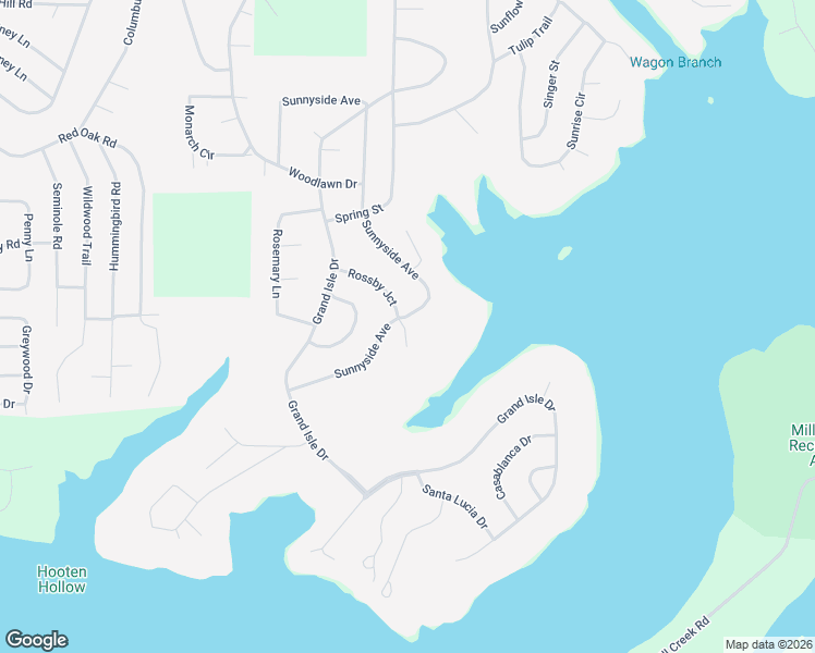 map of restaurants, bars, coffee shops, grocery stores, and more near Watercress Circle in Fairfield Bay