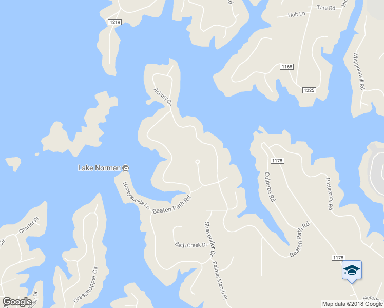 map of restaurants, bars, coffee shops, grocery stores, and more near 151 Dobbin Lane in Mooresville