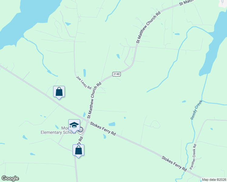map of restaurants, bars, coffee shops, grocery stores, and more near 355 Saint Matthews Church Road in Salisbury