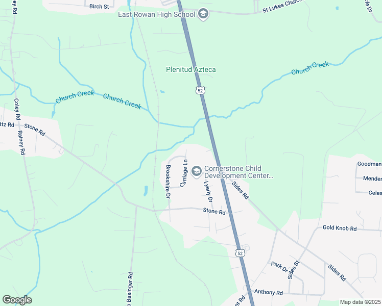 map of restaurants, bars, coffee shops, grocery stores, and more near 117 Carriage Lane in Salisbury