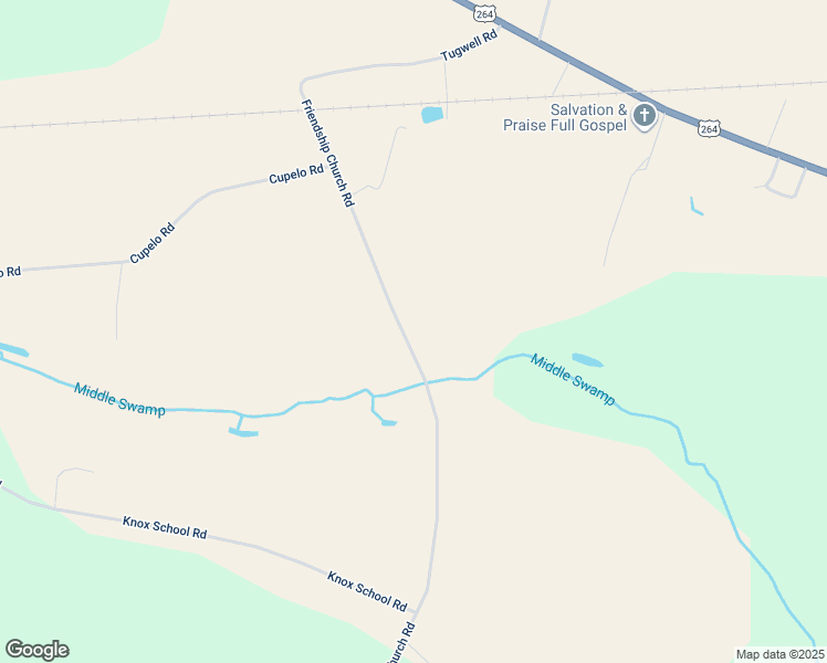 map of restaurants, bars, coffee shops, grocery stores, and more near 4218 Friendship Church Road in Farmville