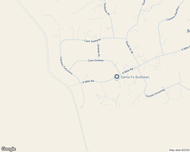 map of restaurants, bars, coffee shops, grocery stores, and more near 207 9 Mile Road in Santa Fe
