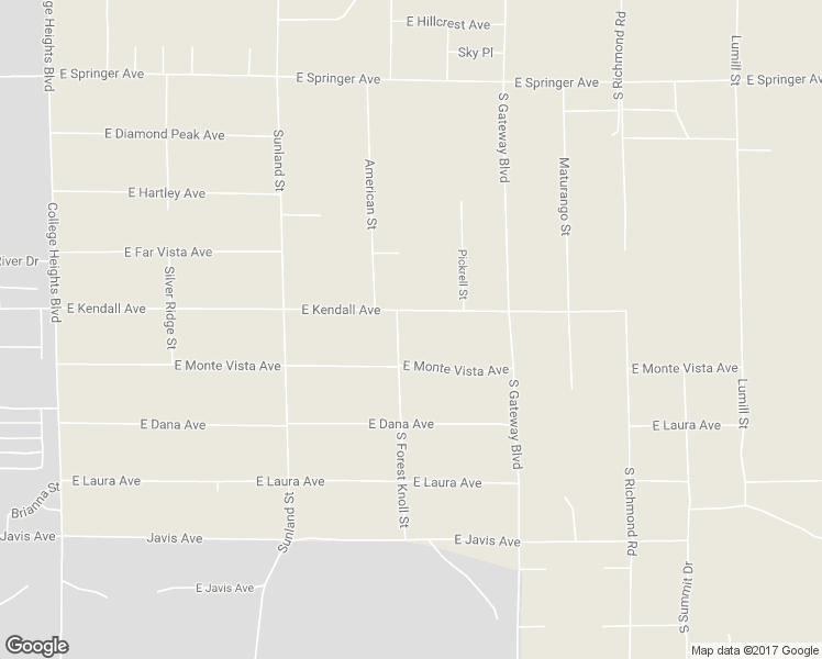 map of restaurants, bars, coffee shops, grocery stores, and more near 711 East Kendall Avenue in Ridgecrest