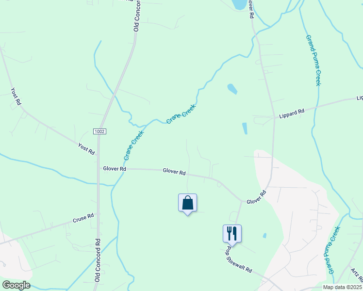 map of restaurants, bars, coffee shops, grocery stores, and more near 235 Cloverdale Drive in Salisbury