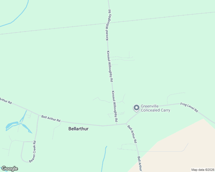 map of restaurants, bars, coffee shops, grocery stores, and more near 2231 Kinsaul-Willoughby Road in Greenville