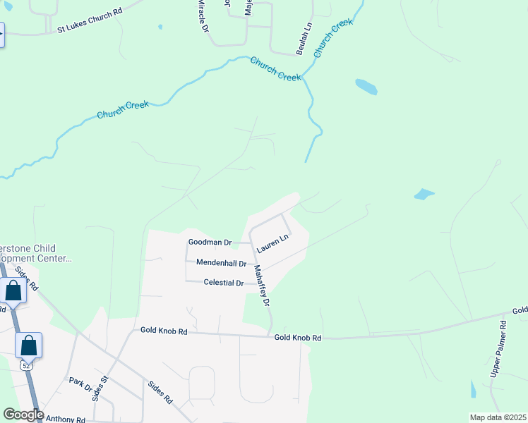 map of restaurants, bars, coffee shops, grocery stores, and more near 530 Mahaffey Drive in Salisbury