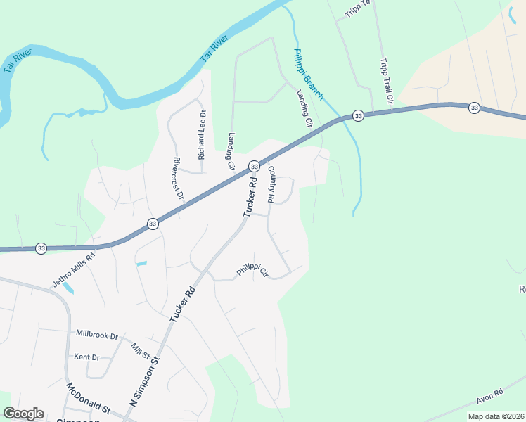 map of restaurants, bars, coffee shops, grocery stores, and more near 2823 Harvest in Grimesland