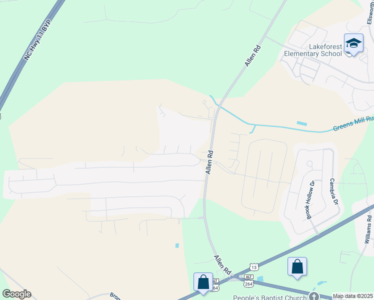 map of restaurants, bars, coffee shops, grocery stores, and more near 1412 Egan Court in Greenville