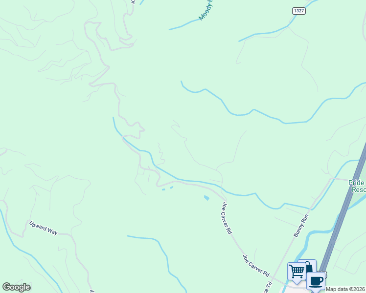 map of restaurants, bars, coffee shops, grocery stores, and more near 401 Owens Road in Waynesville