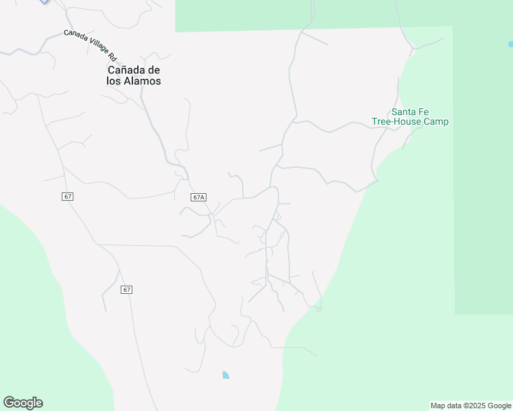 map of restaurants, bars, coffee shops, grocery stores, and more near 140 Canada Village Road in Santa Fe