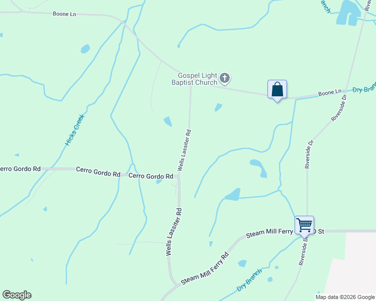map of restaurants, bars, coffee shops, grocery stores, and more near 280 Wells Lassiter Road in Jackson