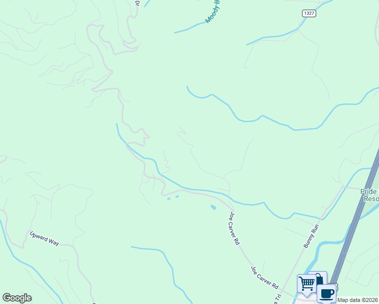 map of restaurants, bars, coffee shops, grocery stores, and more near 401 Owens Road in Waynesville