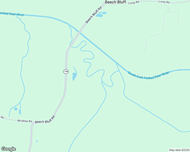 map of restaurants, bars, coffee shops, grocery stores, and more near 4735 Beech Bluff Road in Beech Bluff