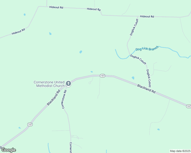 map of restaurants, bars, coffee shops, grocery stores, and more near 3849 Blackland Road in Pleasant Plains