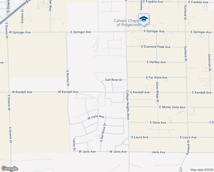 map of restaurants, bars, coffee shops, grocery stores, and more near 209 Salt River Drive in Ridgecrest