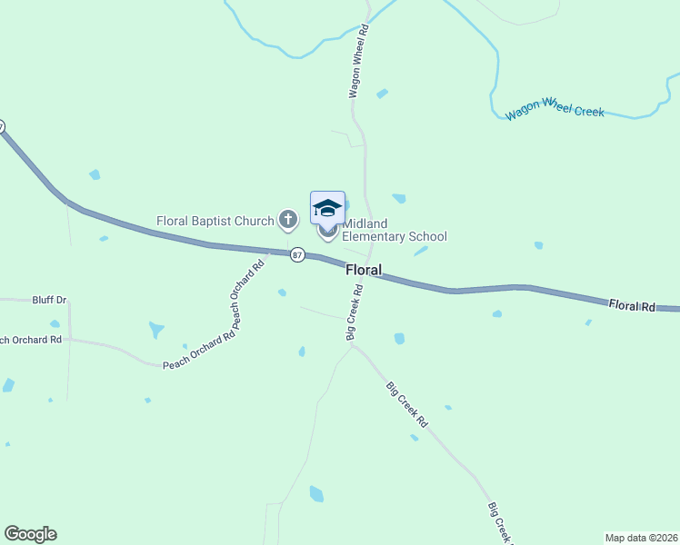 map of restaurants, bars, coffee shops, grocery stores, and more near in Floral