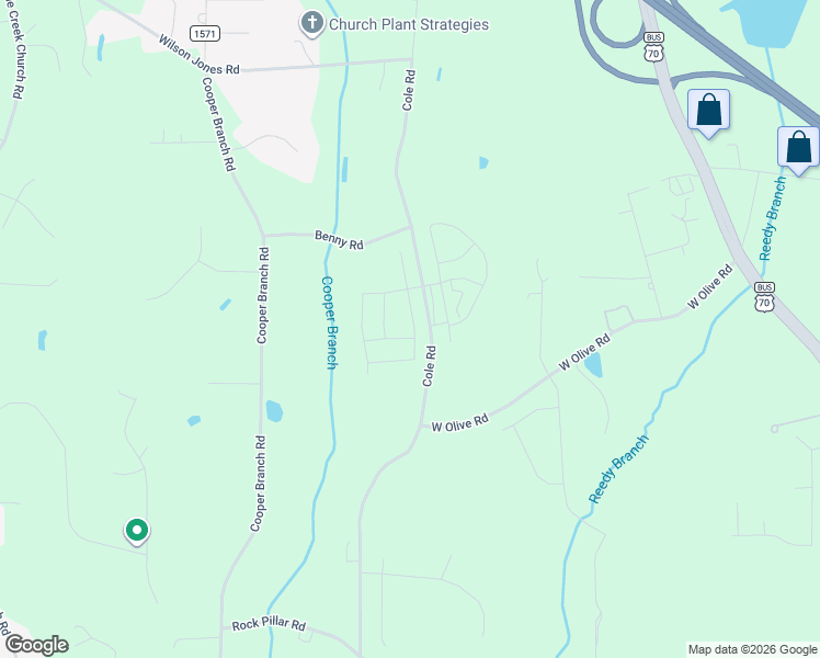 map of restaurants, bars, coffee shops, grocery stores, and more near 1492 Cole Road in Clayton
