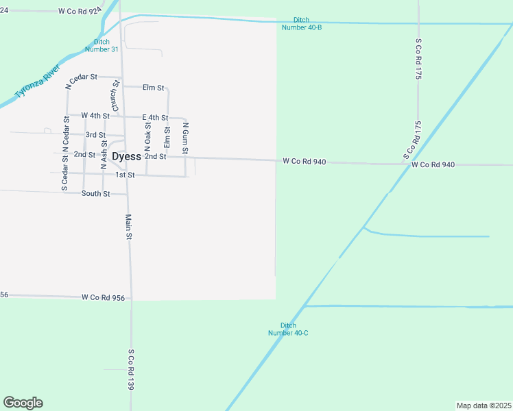 map of restaurants, bars, coffee shops, grocery stores, and more near in Dyess