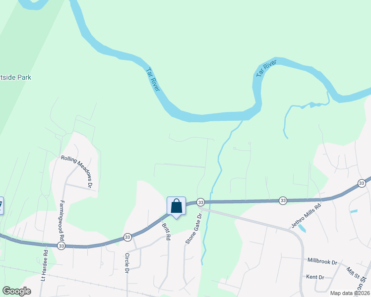 map of restaurants, bars, coffee shops, grocery stores, and more near 2354 Water View Road in Greenville