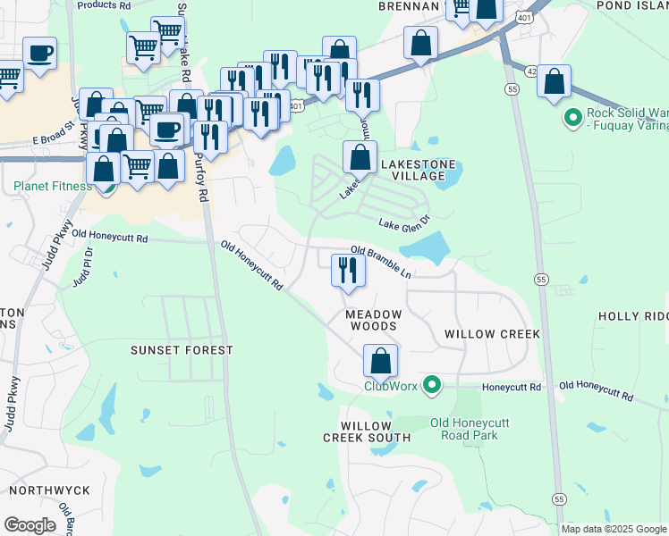 2536 Mill Valley Road, FuquayVarina NC Walk Score