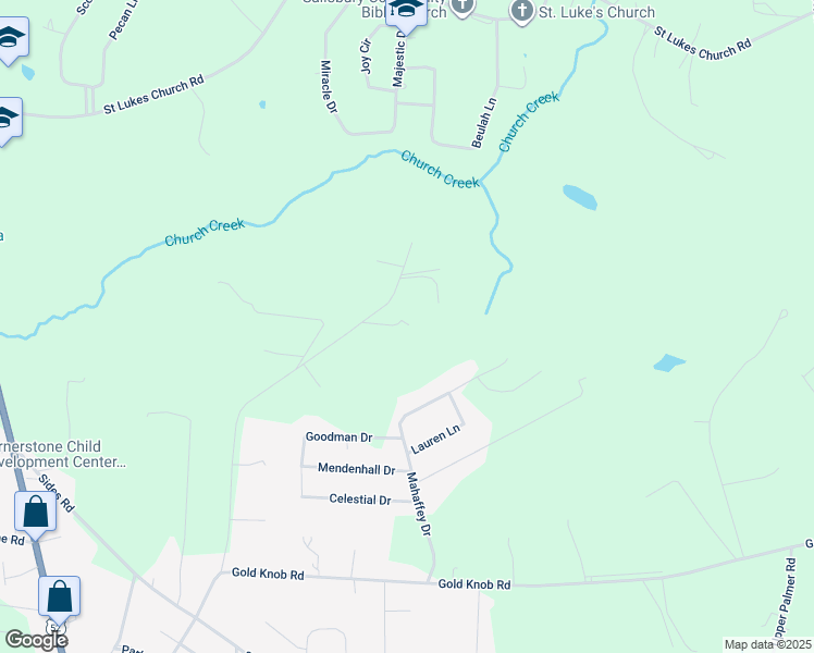 map of restaurants, bars, coffee shops, grocery stores, and more near 755 Luther Barger Road in Salisbury