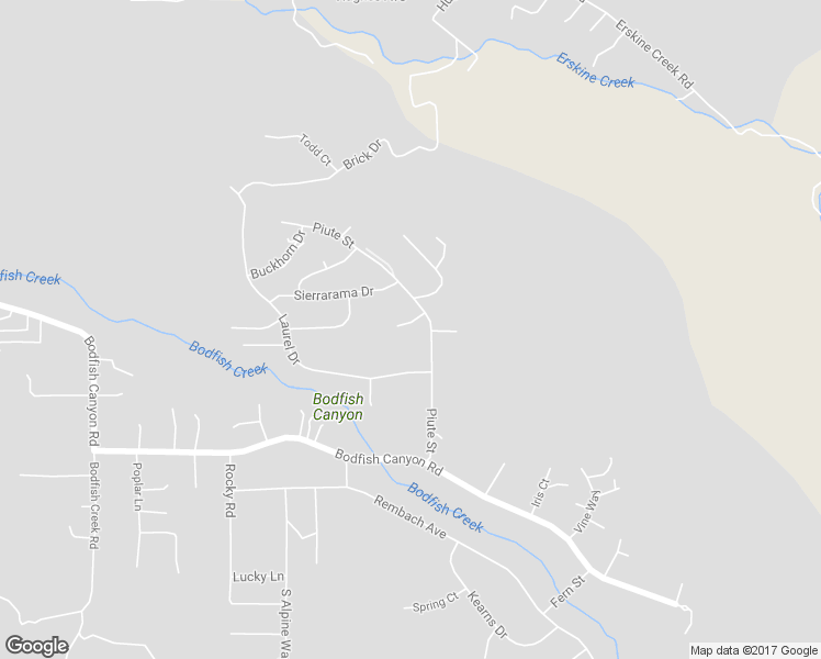 map of restaurants, bars, coffee shops, grocery stores, and more near 9 Conifer Court in Bodfish