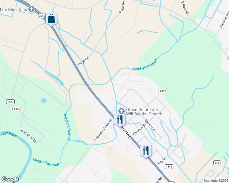 map of restaurants, bars, coffee shops, grocery stores, and more near 121 Iron Creek Cmns in Washington
