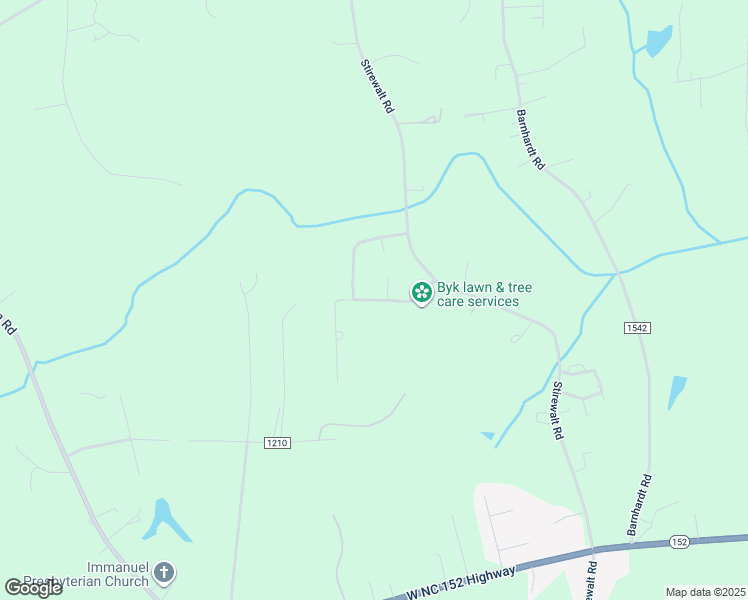 map of restaurants, bars, coffee shops, grocery stores, and more near 117 Crystal Creek Drive in China Grove