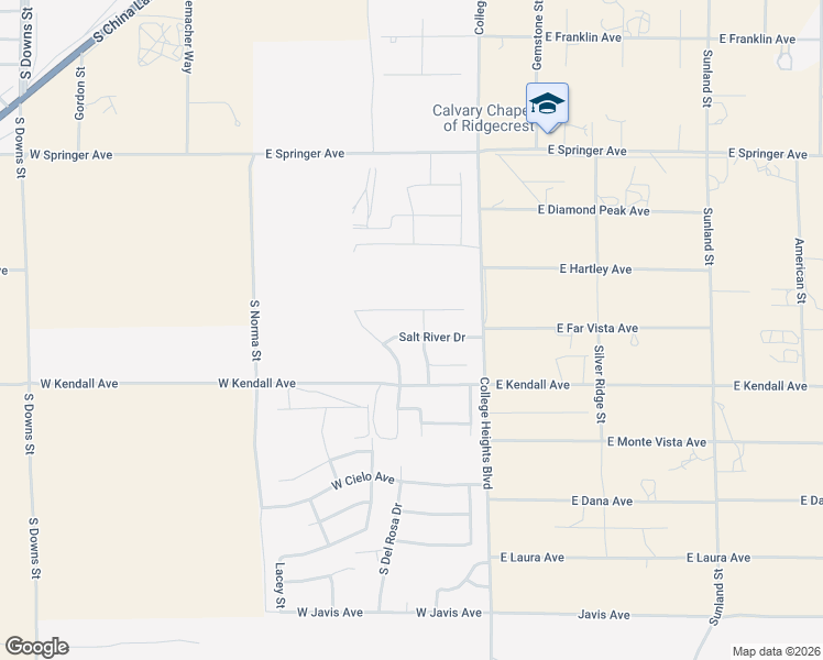 map of restaurants, bars, coffee shops, grocery stores, and more near 209 Salt River Drive in Ridgecrest