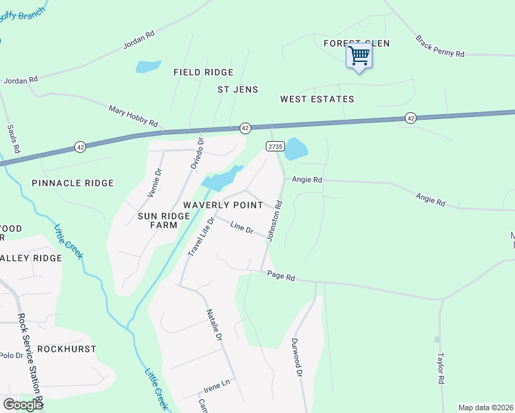 map of restaurants, bars, coffee shops, grocery stores, and more near 73 Malachite Court in Raleigh