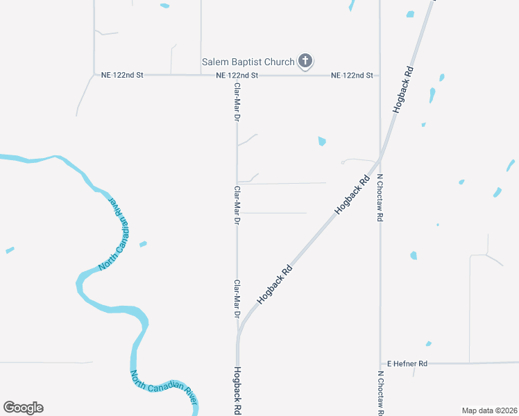 map of restaurants, bars, coffee shops, grocery stores, and more near 11450 Clar-Mar Drive in Jones