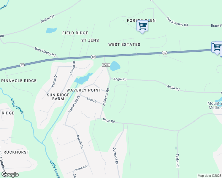 map of restaurants, bars, coffee shops, grocery stores, and more near 25 Malachite Court in Raleigh