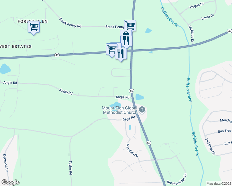 map of restaurants, bars, coffee shops, grocery stores, and more near 3000 Maggie Court in Raleigh
