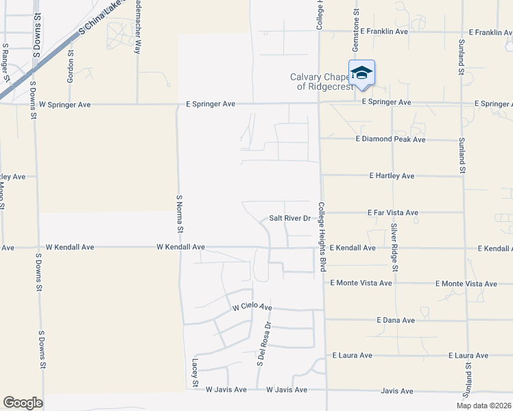 map of restaurants, bars, coffee shops, grocery stores, and more near 2008 Del Rosa Street in Ridgecrest