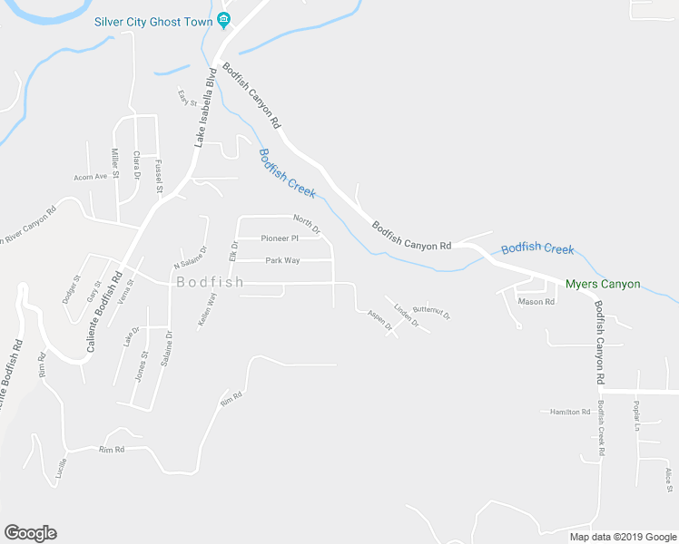 map of restaurants, bars, coffee shops, grocery stores, and more near 513 North Drive in Bodfish