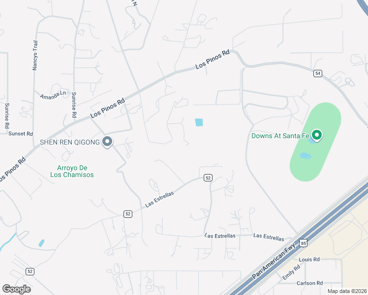 map of restaurants, bars, coffee shops, grocery stores, and more near 12 Scarlett Lane in Santa Fe