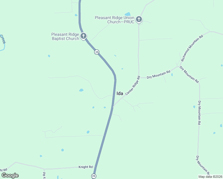 map of restaurants, bars, coffee shops, grocery stores, and more near 4735 Heber Springs Road North in Ida