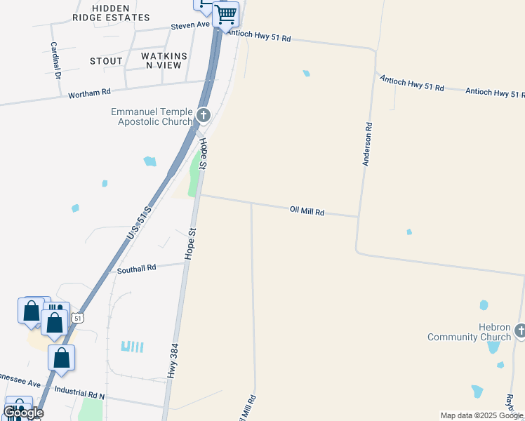 map of restaurants, bars, coffee shops, grocery stores, and more near 1488 Oil Mill Road in Covington