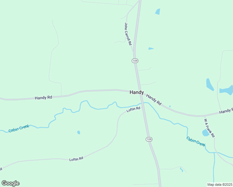 map of restaurants, bars, coffee shops, grocery stores, and more near 2242 Handy Road in Denton