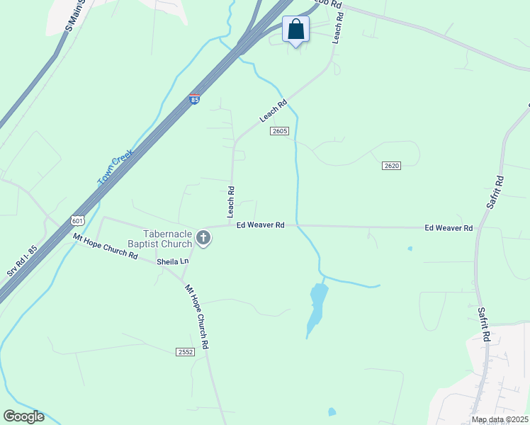 map of restaurants, bars, coffee shops, grocery stores, and more near 750 Ed Weavers Road in Salisbury