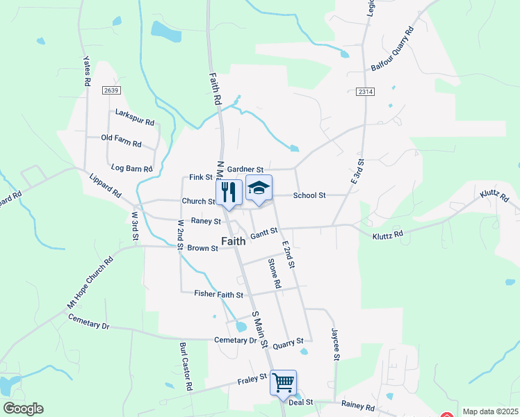 map of restaurants, bars, coffee shops, grocery stores, and more near School Street in Salisbury