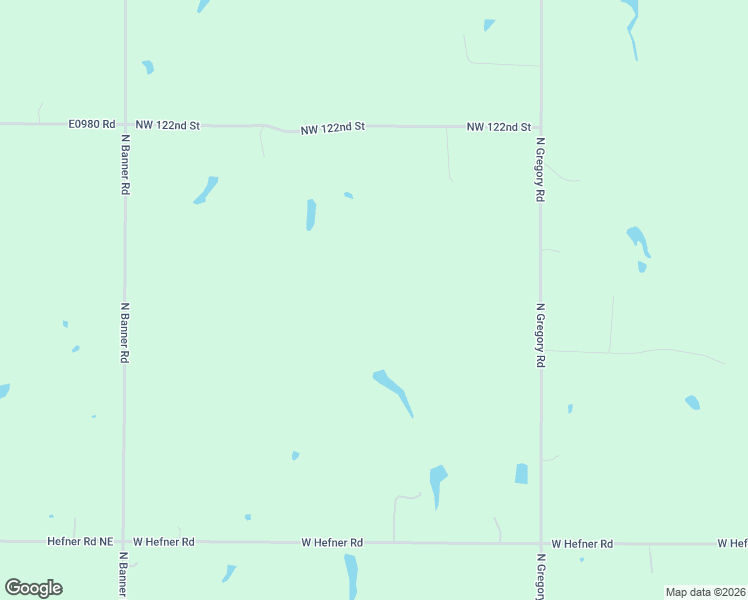 map of restaurants, bars, coffee shops, grocery stores, and more near North Gregory Road in El Reno