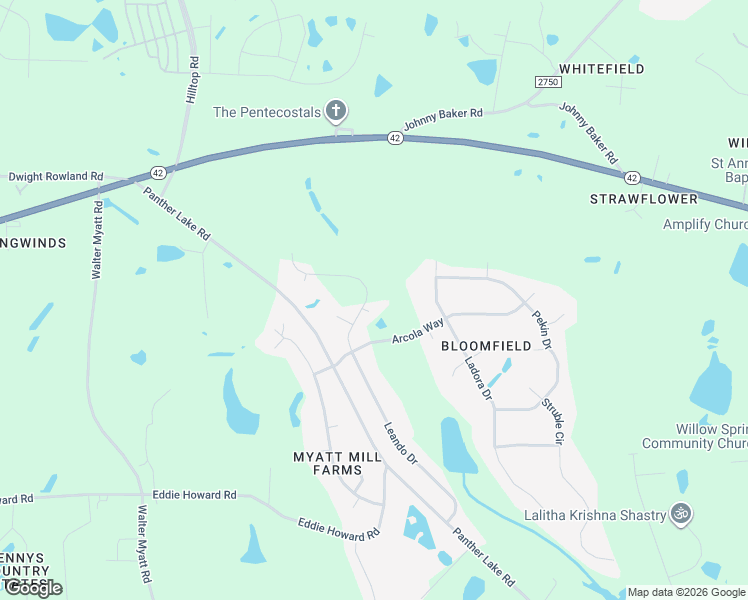 map of restaurants, bars, coffee shops, grocery stores, and more near 7045 Leando Drive in Wake County