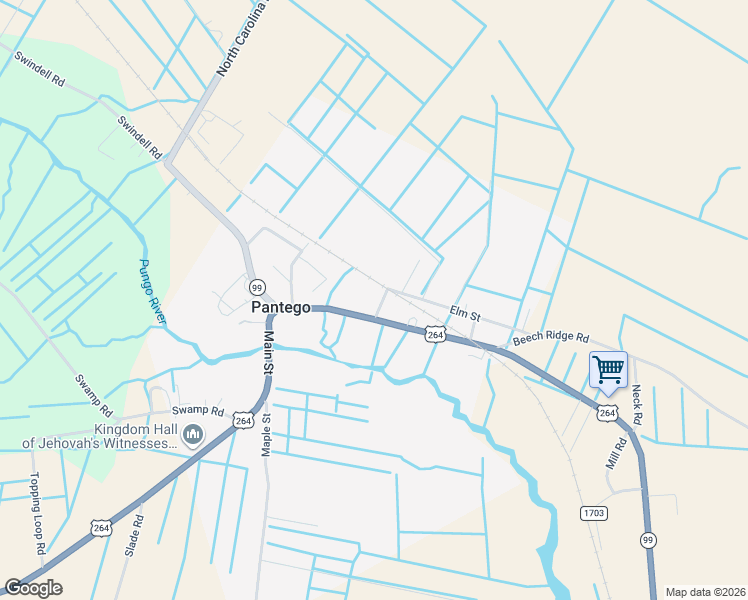 map of restaurants, bars, coffee shops, grocery stores, and more near in Pantego