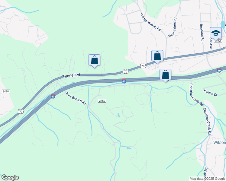 map of restaurants, bars, coffee shops, grocery stores, and more near 11 Bridgestone Road in Swannanoa