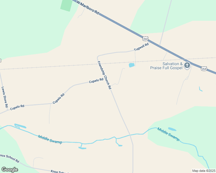 map of restaurants, bars, coffee shops, grocery stores, and more near 4551 Friendship Church Road in Farmville