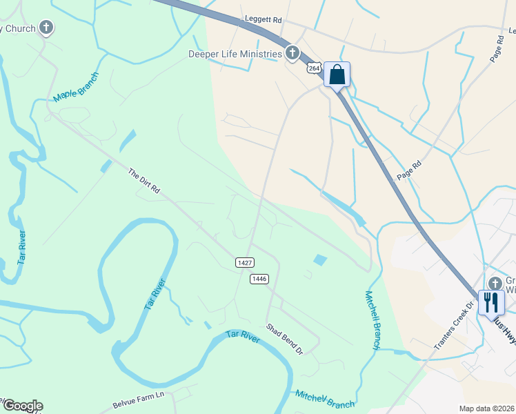 map of restaurants, bars, coffee shops, grocery stores, and more near 131 Flanders Filter Road in Washington