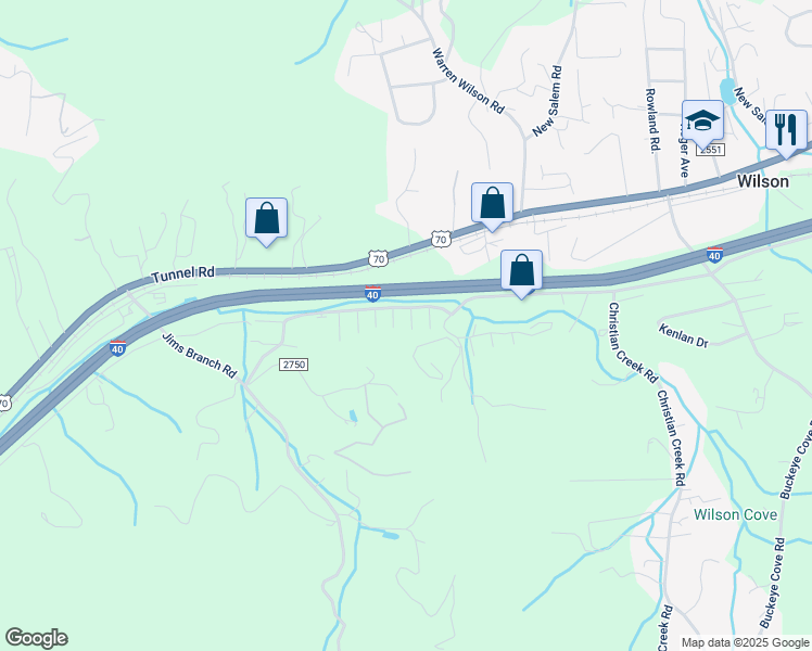 map of restaurants, bars, coffee shops, grocery stores, and more near 35 Sleepy Hollow Lane in Swannanoa