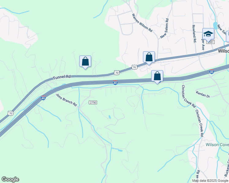 map of restaurants, bars, coffee shops, grocery stores, and more near 211 Pembrook Road in Swannanoa